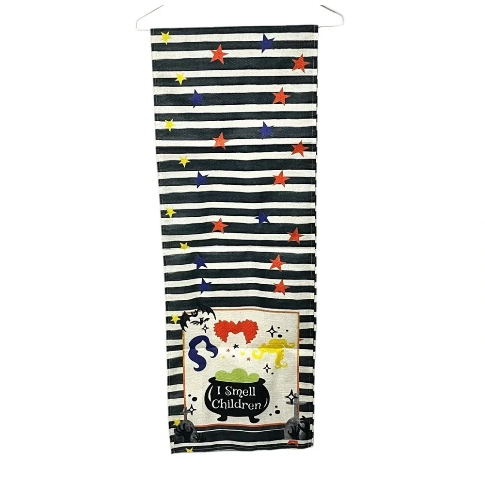 Halloween Hocus Pocus Theme “I Smell Children” Table Runner 72” X 13” New